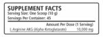 L-ARGININE AKG – Nutrient Flow, Vasodilation, Energy, Performance, Muscle Support & Recovery Powder – 1 lb - Imagen 3