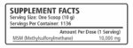 MSM – Healthy Joint Support Powder – 25 lb - Imagen 3